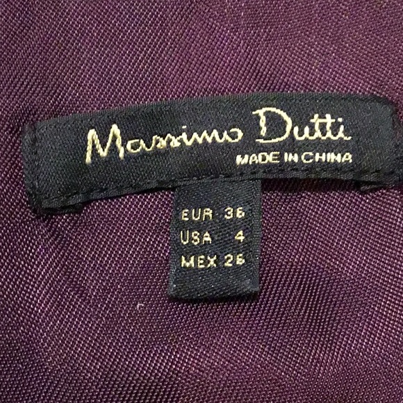 MASSIMO DUTTI Romper Overall Jumpsuit in Plum Purple size 4 - EUC - Picture 10 of 12